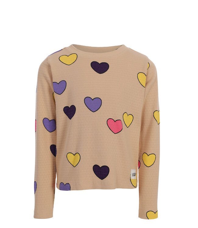 Longsleeve Hearts slub jersey