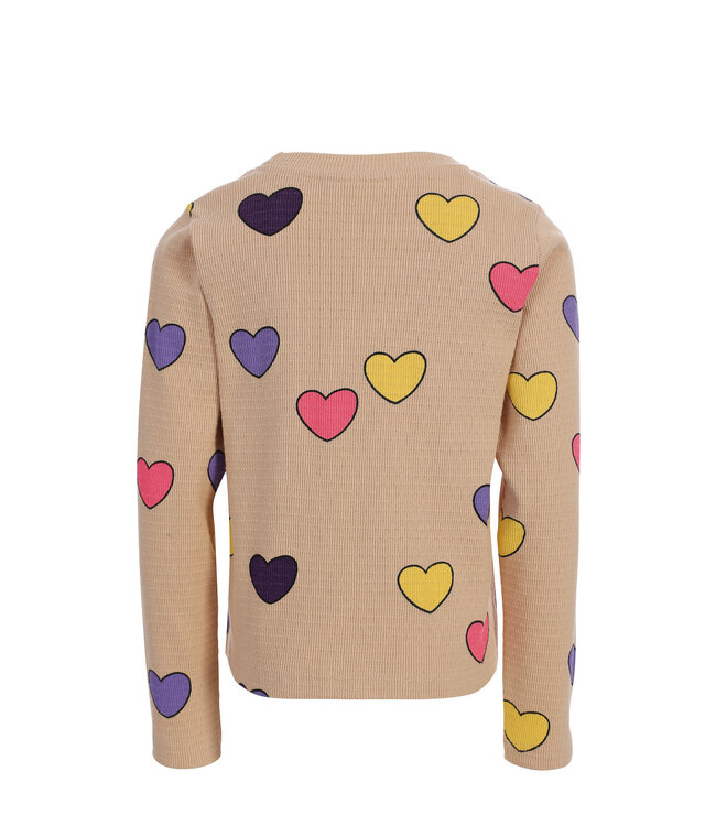 Longsleeve Hearts slub jersey