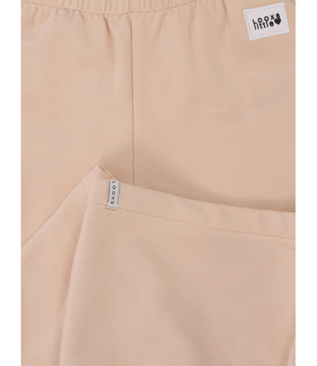 Wide leg sweat broekje Latte