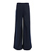 Weitbeinige Hose Marineblau