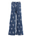 Dunkle Jeans mit Herzchenmuster