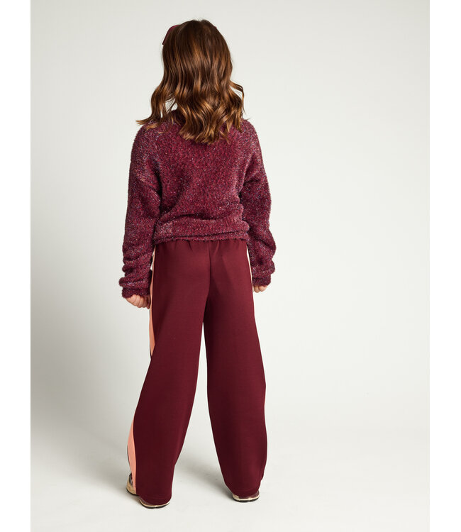 Knitted sweater Ruby Red lurex