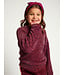 Knitted sweater Ruby Red lurex