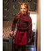 Knitted sweater Ruby Red lurex