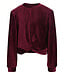 Velours krinkel top Ruby Red