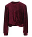 Velvet crincle top Ruby Red