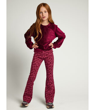 LOOXS Little Velours krinkel top Ruby Red