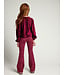Velours krinkel top Ruby Red