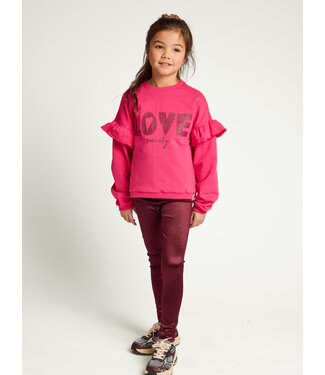 LOOXS Little Shiney sport legging Ruby Red