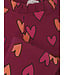 Flared sweat broekje Ruby Red Double Hearts