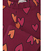 Flared sweatpants Ruby Red Double Hearts