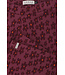 Flared Jacquard trousers Flower Ruby Red