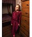 Velvet Crinkle Wide Leg Ruby Red