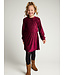 Velvet crinkle dress Ruby Red