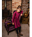 Velvet crinkle dress Ruby Red