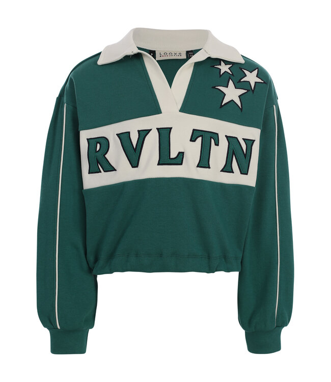 Sweater Green Polo Collar
