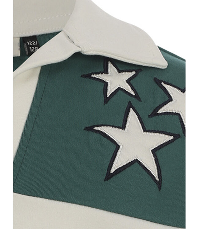 Sweater Green Polo Collar