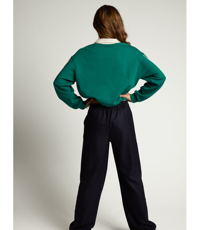 Sweater polokraag Groen