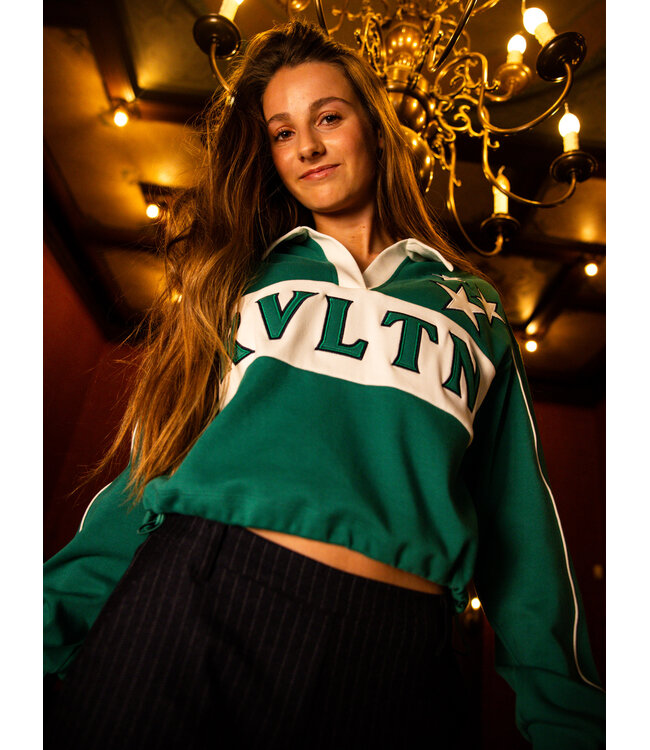 Sweater polokraag Groen