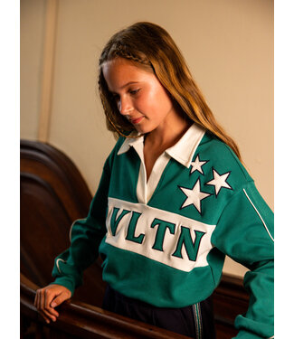 LOOXS 10sixteen Sweater Green Polo Collar