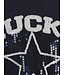 Lucky Sequin Top Navy