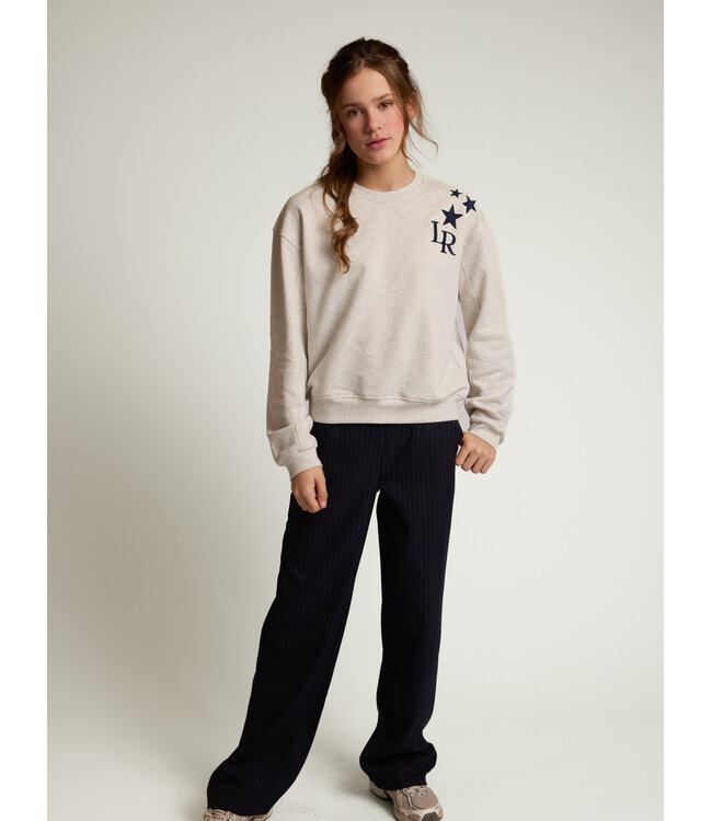Wide leg pants Navy pinstripe