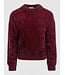 Knitted sweater Ruby Red lurex
