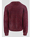 Gebreide trui Ruby Red lurex