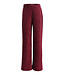 Velours krinkel Wide Leg Ruby Red