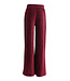 Velours krinkel Wide Leg Ruby Red
