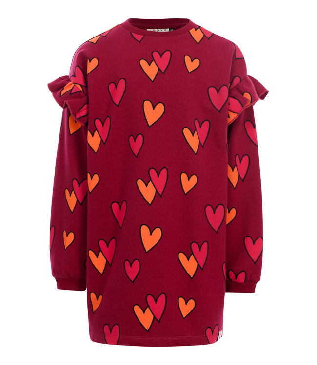 Sweater Dress Double Hearts