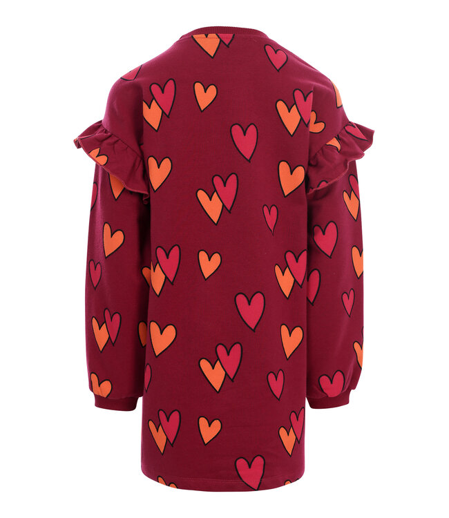 Sweater Dress Double Hearts