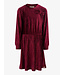 Velvet crinkle dress Ruby Red