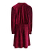 Velours krinkel jurkje Ruby Red