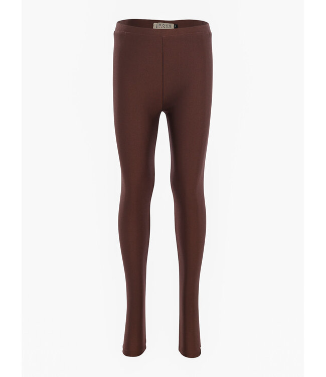 Glänzende Sportleggings Kastanie