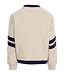 Athletic sweater Offwhite loose fit