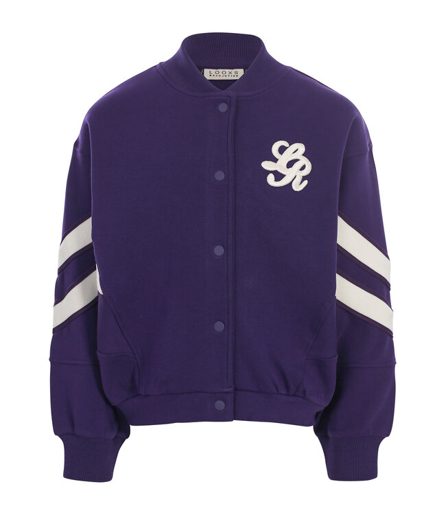 Sweat jacket Purple loose fit