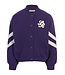 Lila Sweatjacke mit lockerer Passform 