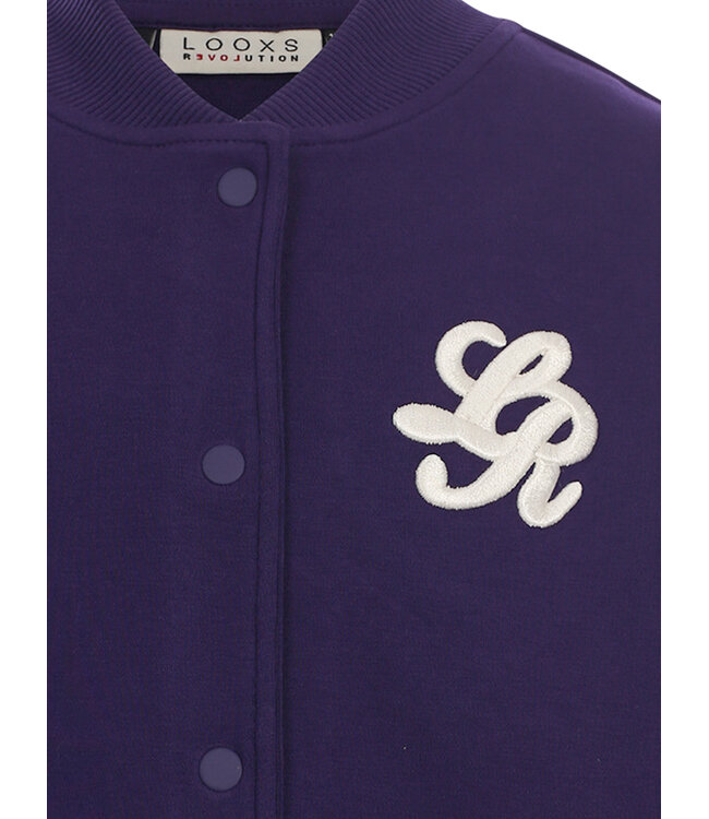 Sweat jacket Purple loose fit