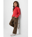 Wide leg Denim Leopard