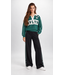 Sweater Green Polo Collar