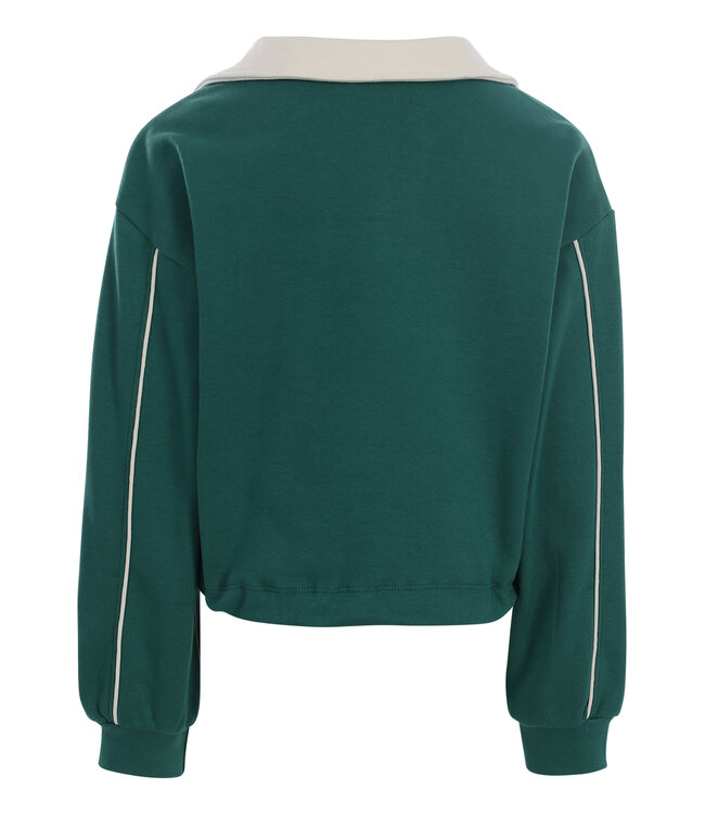Grüner Polo-Pullover