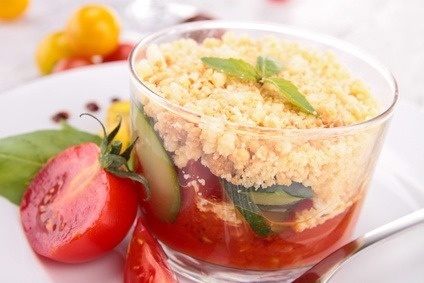 Couscous met tomaat & courgette