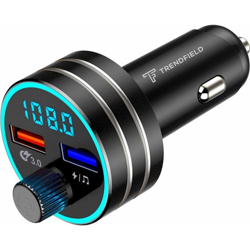 scherp verkopen strip FM Transmitter Bluetooth 5.0 voor in Auto - Carkit USB 3.0 Fast Charge -  Trendfield.nl