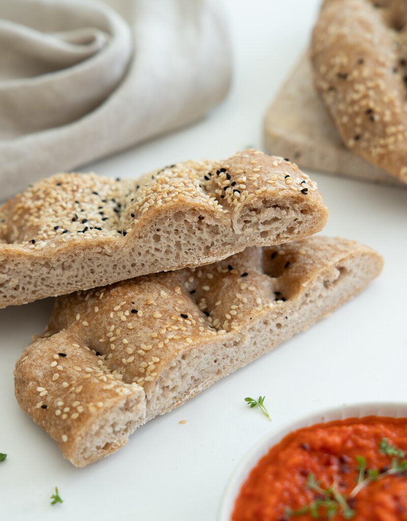 kleines glutenfreies Fladenbrot, 2 Stück