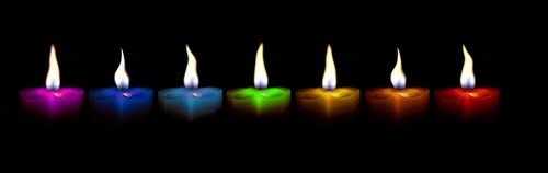 7 Chakra Kaarsen Set Met Edelstenen - Geurkaarsen In Geschenkdoos Meditatie Ontspanning 15 Branduren
