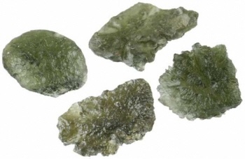 Zilveren ketting met moldaviet en Libisch woestijnglas – Insight Stones