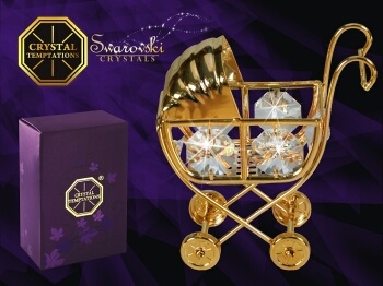 Kinderwagen met Swarovski kristallen