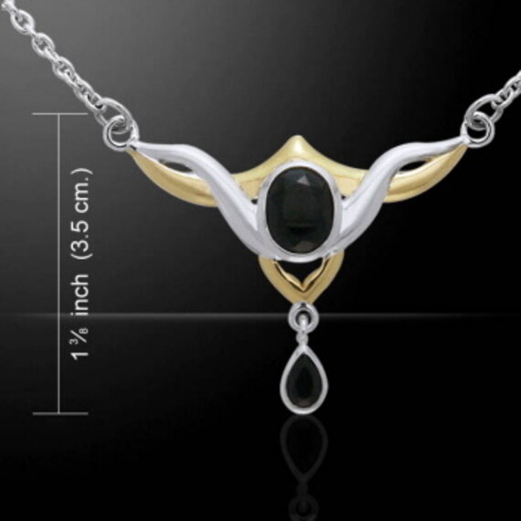 JERWLI Halsketting met heksenknoop, sterling zilver, geluksbrenger