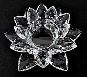 Vuiligheid Uitbeelding In het algemeen Kristal lotus theelichthouder - Spirituele winkel